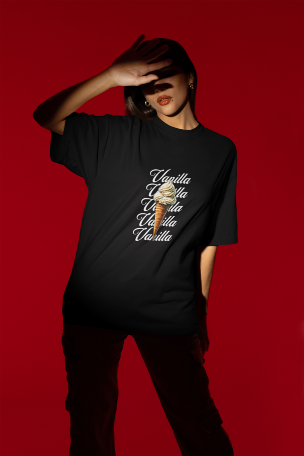 Vanilla Oversized T-Shirt – Minimalist Comfort, Maximum Style - Image 2