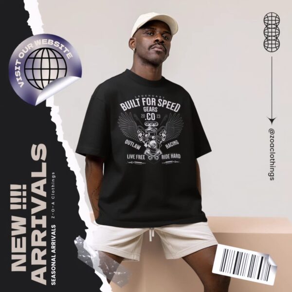 Built For Speed Oversized T-Shirt - Image 2